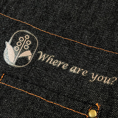 印刷範例-熱轉印-白膜延邊剪-加厚繞頸牛仔圍裙